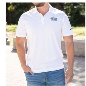White Nike Golf “Southern Comfort” Men's Nike Dri-Fit Polo. New w/ Tags. Size XL